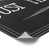 たった今結婚しましたアート結婚デコのポスター ポスター (角)