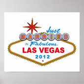 たった今結婚しましたインFabulous Las Vegas 2012ベガスサイン ポスター (正面)