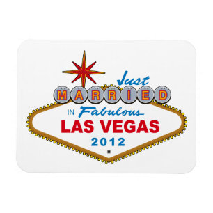 たった今結婚しましたインFabulous Las Vegas 2012ベガスサイン マグネット