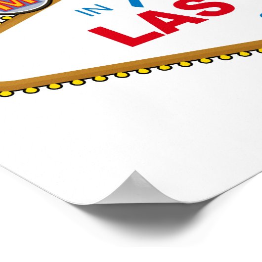 たった今結婚しましたインFabulous Las Vegas 2014 (サイン) ポスター (角)