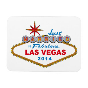 たった今結婚しましたインFabulous Las Vegas 2014 (サイン) マグネット