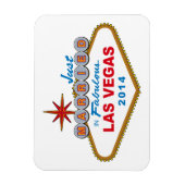 たった今結婚しましたインFabulous Las Vegas 2014 (サイン) マグネット (縦)