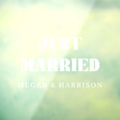 たった今結婚しましたウィンドウの固定 ウィンドウサイン (シート3)