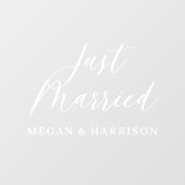 たった今結婚しましたウィンドウの固定 ウィンドウサイン (シート)