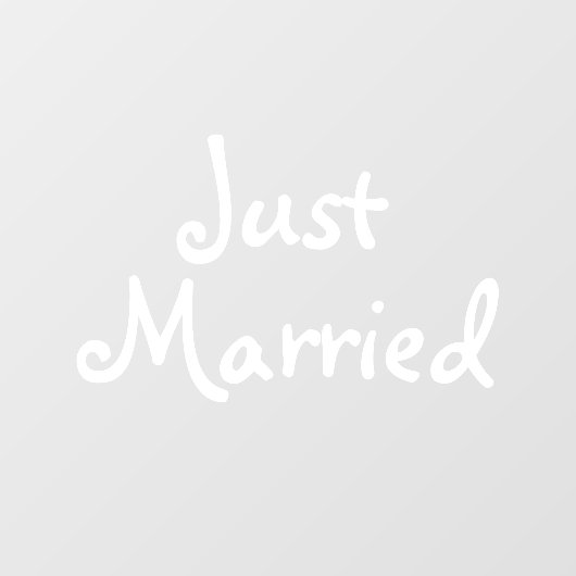 たった今結婚しましたウィンドウ記号 ウィンドウサイン (シート)