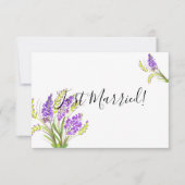 たった今結婚しましたウォーターカラーラベンダーとグリーンフローラ (正面)