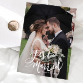 たった今結婚しましたエレガントス結婚クリプトの写真 案内状