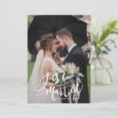 たった今結婚しましたエレガントス結婚クリプトの写真 案内状 (スタンド正面)