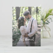 たった今結婚しましたエレガントフローラス結婚クリプトの写真 案内状 (スタンド正面)