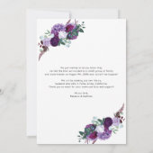 たった今結婚しましたエレガントフローラス結婚クリプトの写真 案内状 (裏面)