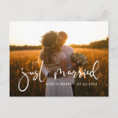 たった今結婚しましたエレガントロマ結婚ティックの写真 ポストカード (正面)