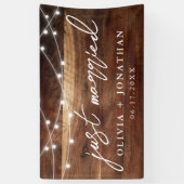 たった今結婚しましたエレガント書道素朴結婚の 横断幕 (縦)