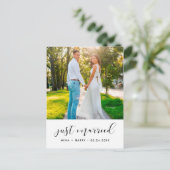 たった今結婚しましたエレガント発表の写真 ポストカード (スタンド正面)