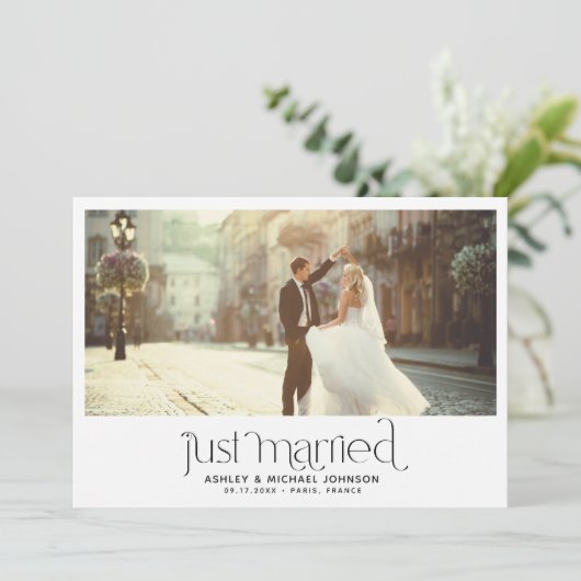 たった今結婚しましたエロペメント4フォト披露宴オンリーインビ 招待状 (スタンド正面)