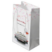 たった今結婚しましたオールドタイマカー抱き枕 スモールペーパーバッグ (裏面アングル)
