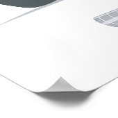 たった今結婚しましたカップルの運転オフ ポスター (角)