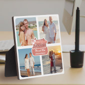 たった今結婚しましたカップル写真結婚コラージュのプレゼント フォトプラーク