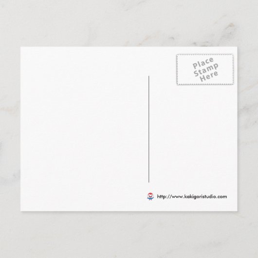 たった今結婚しましたカップル 案内ポストカード (裏面)