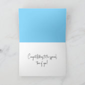 たった今結婚しましたカーオンロード カード (内部)