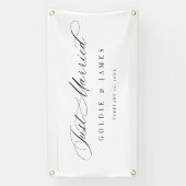 たった今結婚しましたカーバナー披露宴装飾標識 横断幕 (縦)