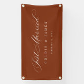 たった今結婚しましたカーバナー披露宴装飾標識 横断幕 (縦)