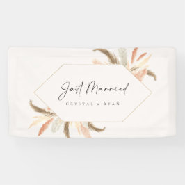 たった今結婚しましたカーバ結婚ナーのイベントサインC100 横断幕