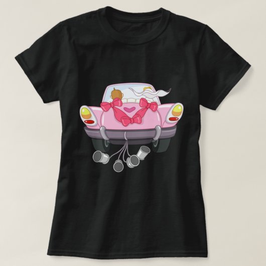 たった今結婚しましたカー27 Tシャツ (デザイン正面)