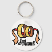 たった今結婚しましたキーチェーン キーホルダー (正面)