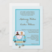 たった今結婚しましたクラシック結婚式招待状 招待状 (正面/裏面)