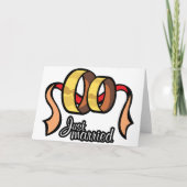 たった今結婚しましたグリーティングカード カード (正面)