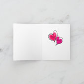 たった今結婚しましたグリーティングカード カード (内部)