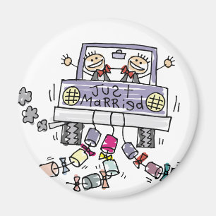 たった今結婚しましたゲイ結婚式の引き出物 マグネット