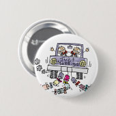 たった今結婚しましたゲイ結婚式の引き出物 缶バッジ (正面&裏面)