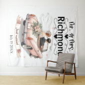 たった今結婚しましたゲタウェ結婚イの背景 タペストリー (インサイチュ(横))