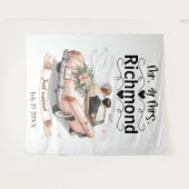 たった今結婚しましたゲタウェ結婚イの背景 タペストリー (正面(横))