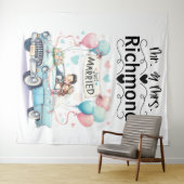 たった今結婚しましたゲタウェ結婚イの背景 タペストリー (インサイチュ(横))