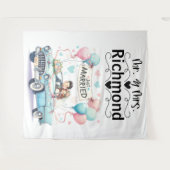 たった今結婚しましたゲタウェ結婚イの背景 タペストリー (正面(横))