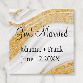 たった今結婚しましたゲートと金ゴールドバンド フェイバータグ