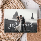 たった今結婚しましたコンテンポラリーモダン結婚の写真 ポストカード