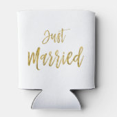 たった今結婚しましたゴールドフォイル誕生日クーラーボックス 缶クーラー (裏面)