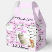 たった今結婚しましたサンキュー結婚式の引き出物箱 フェイバーボックス (裏面)