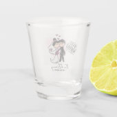 たった今結婚しましたショットガラス ショットグラス (裏面)