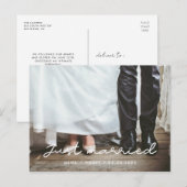 たった今結婚しましたシンプル結婚の写真 ポストカード (正面/裏面)