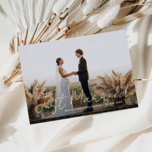 たった今結婚しましたシン結婚スクリプト発表 サンキューカード