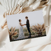 たった今結婚しましたシン結婚スクリプト発表 サンキューカード