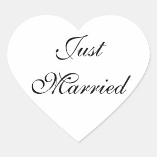 たった今結婚しましたシール ハートシール