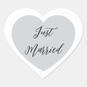 たった今結婚しましたシール ハートシール