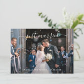 たった今結婚しましたスエレガントクリプトの写真の展開 案内状 (スタンド正面)