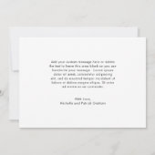 たった今結婚しましたスエレガントクリプトの写真の展開 案内状 (裏面)