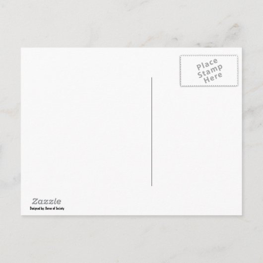 たった今結婚しましたスカル 案内ポストカード (裏面)